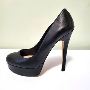 Aldo Black Leather Heels